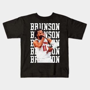 Jalen Brunson Basketball Celebration Kids T-Shirt